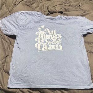 Maurices Light Blue Graphic Tee